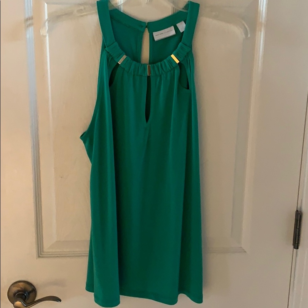 Kelly Green Sleeveless Top